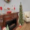 6ft. Pre-Lit Nooksack Fir Pencil Artificial Christmas Tree, Warm White LED Lights